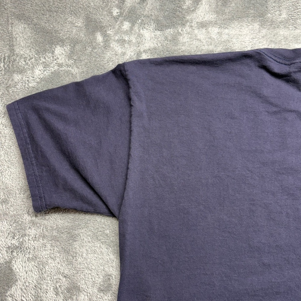 Jerzees T-Shirt Mens XL Navy Blue Good Alaska Embroidered Heavyweight - Picture 8 of 15